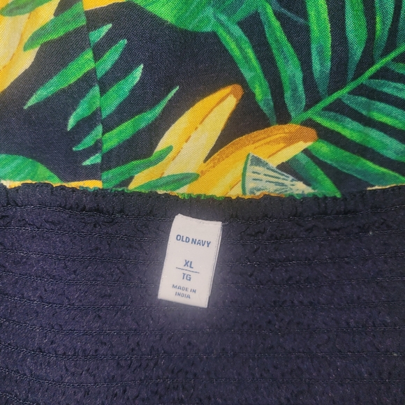 Old Navy Tropical Banana and Leaf Print Sundress XL - Picture 7 of 7